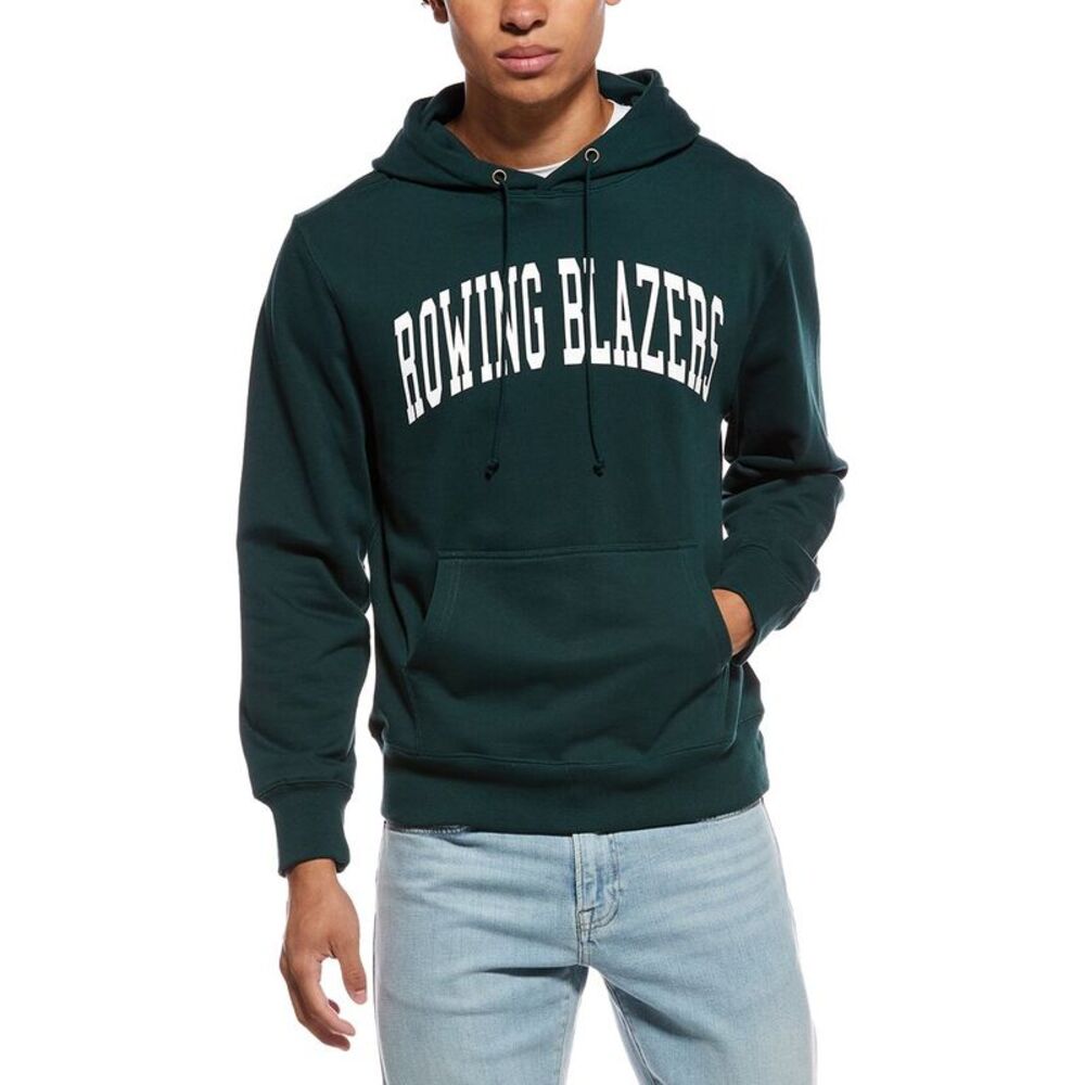 Rowing Blazers Forest Green Hoodie with White Logo